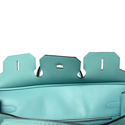 Hermes Togo Birkin 35 Bleu Atoll 18 of 33