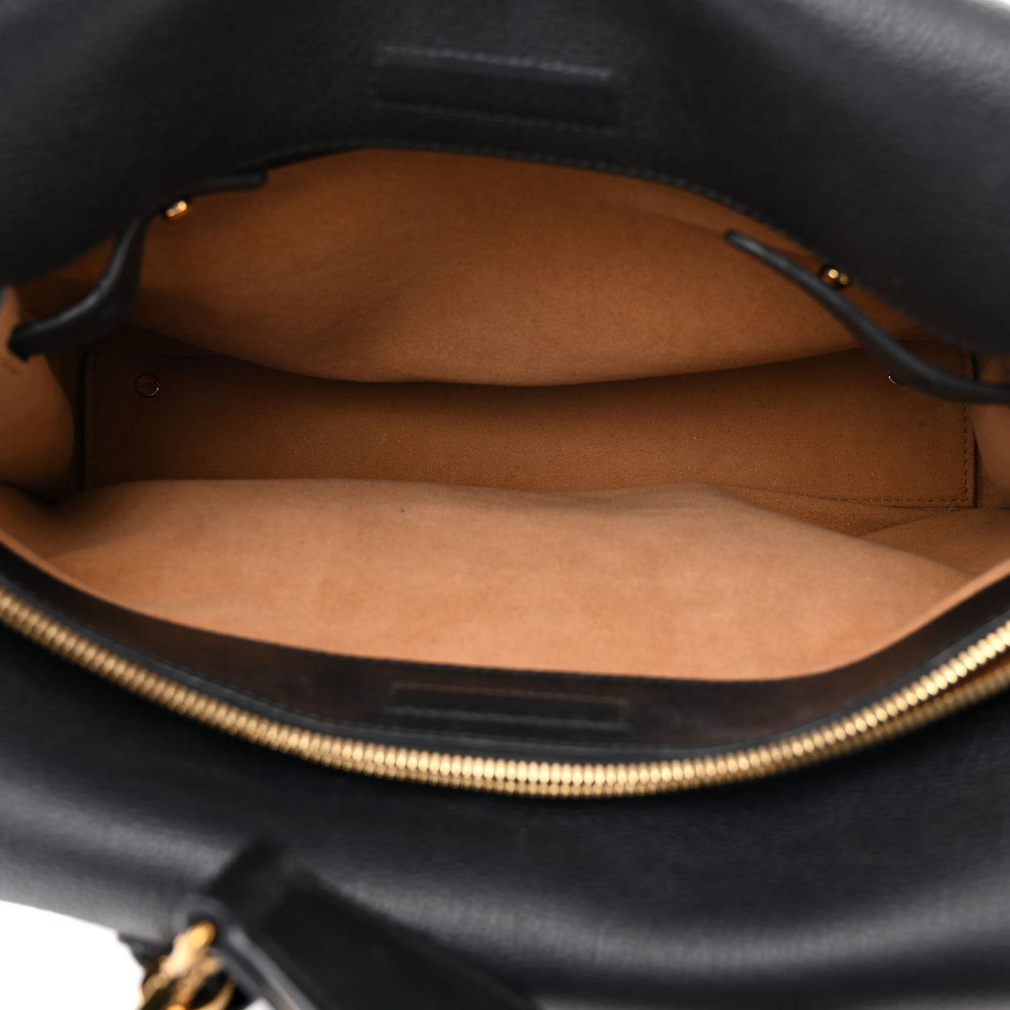 Grained Calfskin Medium Milla Tote Black