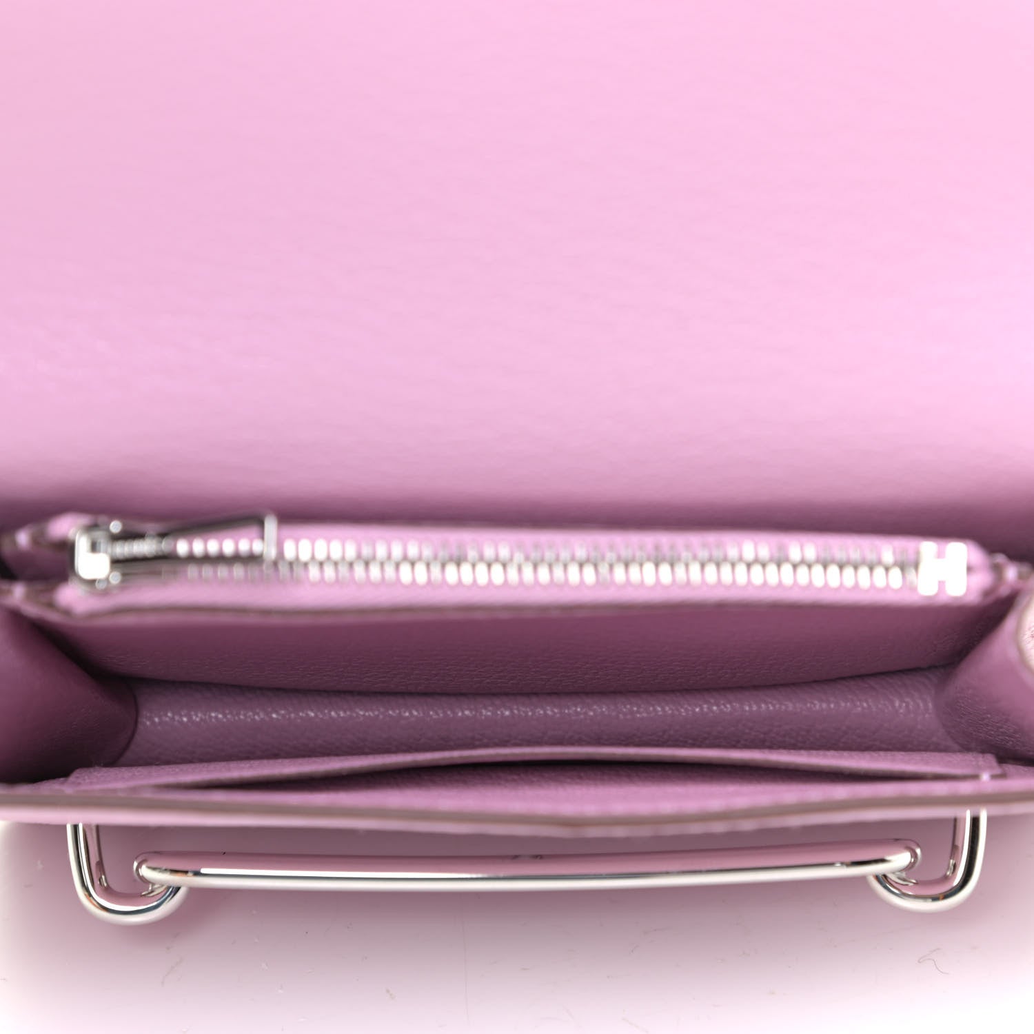 Hermes Chevre Mysore Roulis Slim Wallet Mauve Sylvestre 5 of 5