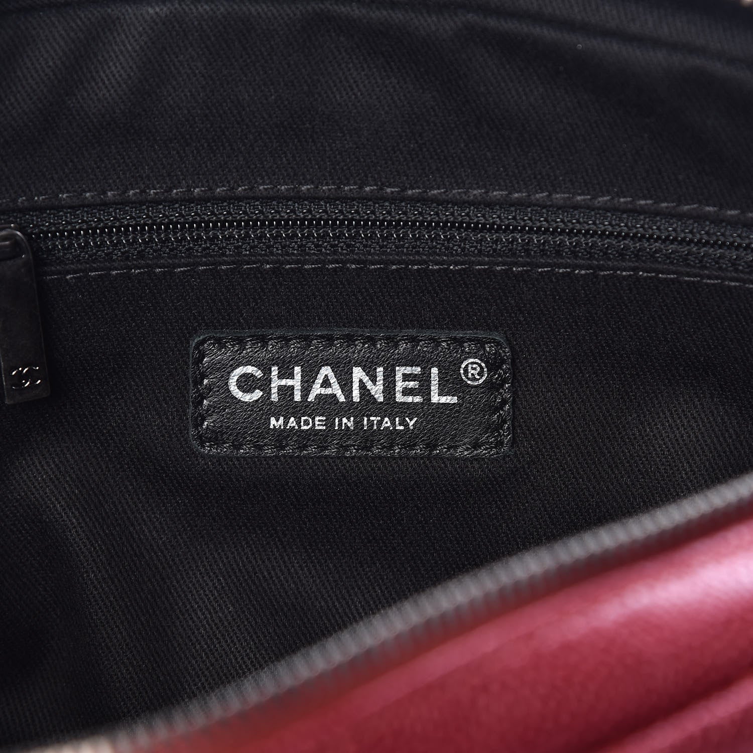Chanel Iridescent Caviar Quilted Medium Chic Flap Red 7 of 10