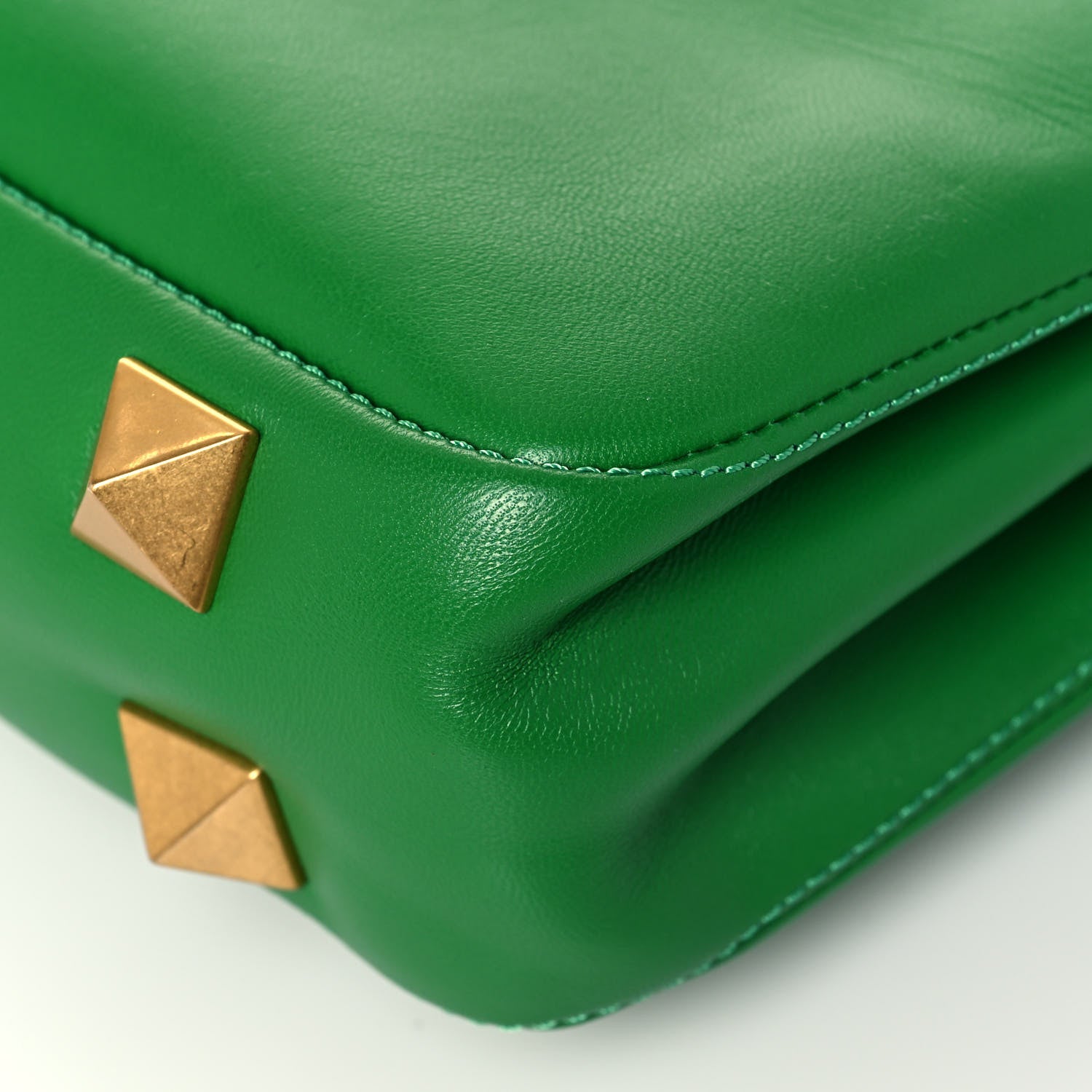 Valentino Garavani Nappa Stud Sign Shoulder Bag Ultra Green 11 of 13