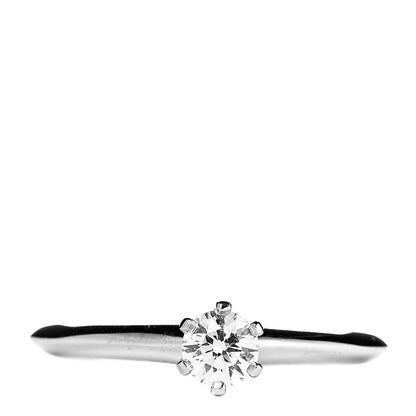 Tiffany Platinum Diamond .23ct Solitaire Engagement Ring 49 5 1 of 5