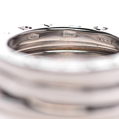 Bulgari 18K White Gold B.Zero1 Three-Band Ring 50 5.25 6 of 6