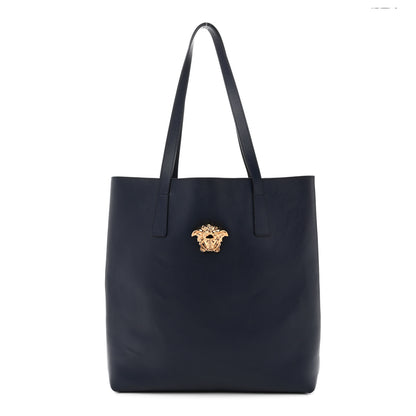 Versace Smooth Calfskin La Medusa Tote Bag Blue 1 of 9