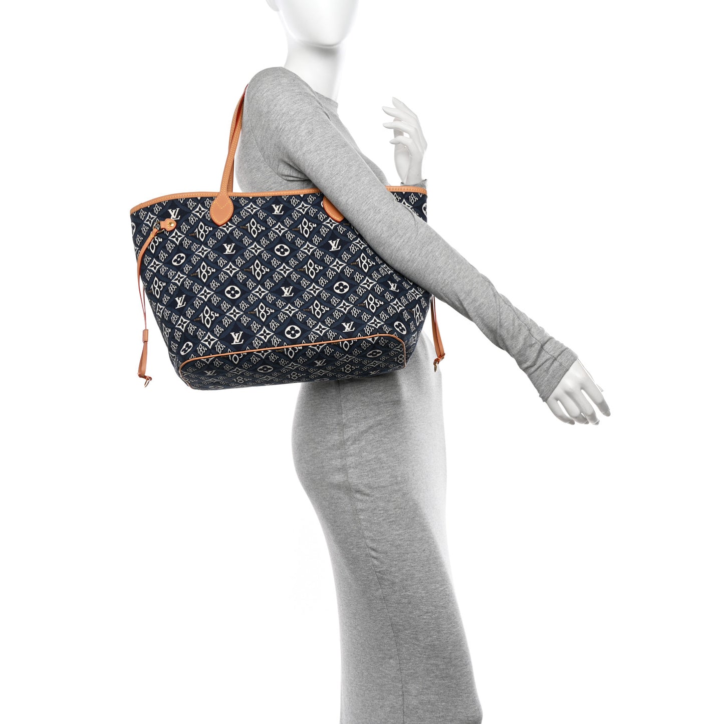 Jacquard Since 1854 Neverfull MM Blue