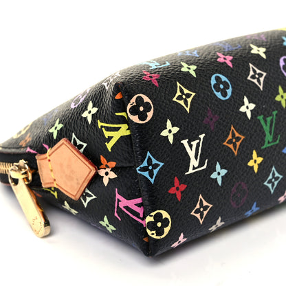 Louis Vuitton Monogram Multicolor Cosmetic Pouch Black Grenade 7 of 8