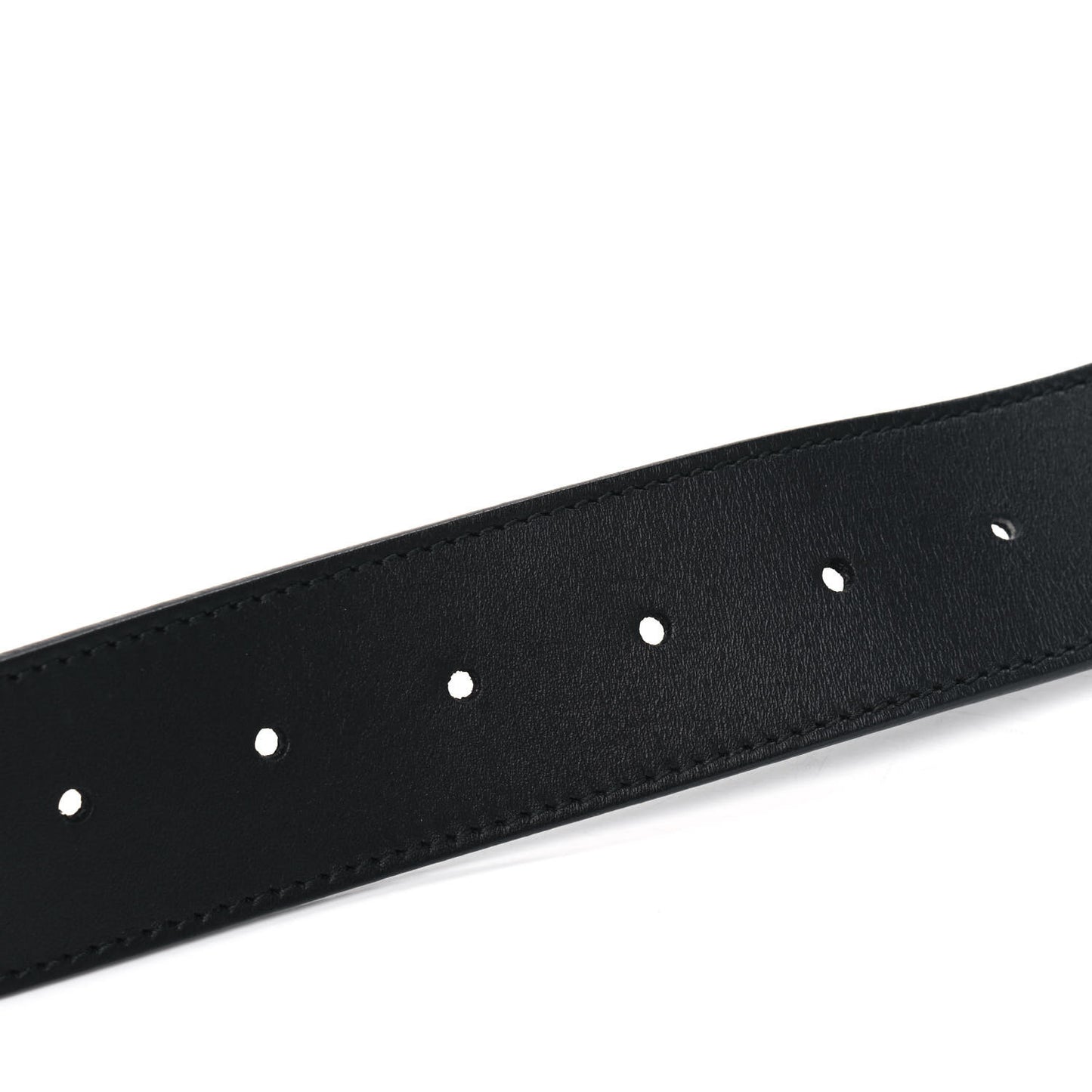 Moon Calfskin Nickel Double G 40mm Belt 100 40 Black