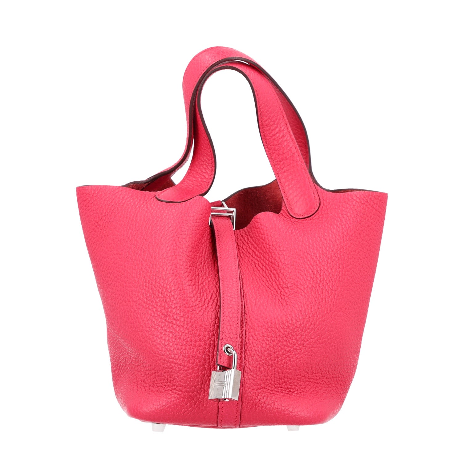Hermes Taurillon Clemence Picotin Lock 18 PM Rose Mexico 1 of 10