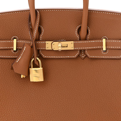 Hermes Togo Birkin 25 Gold 7 of 10