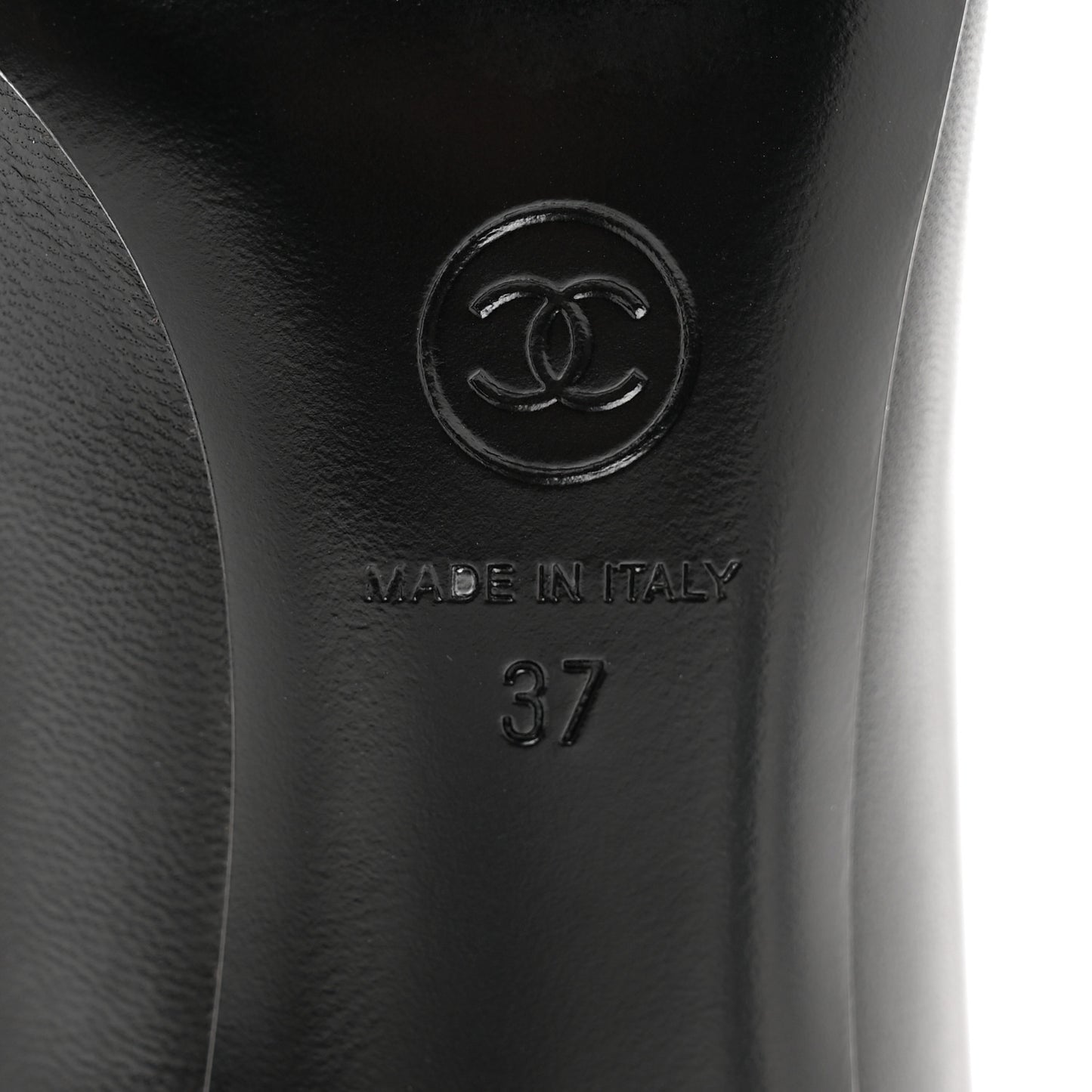 Grosgrain Cap Toe CC Pearl Pumps 37 Black
