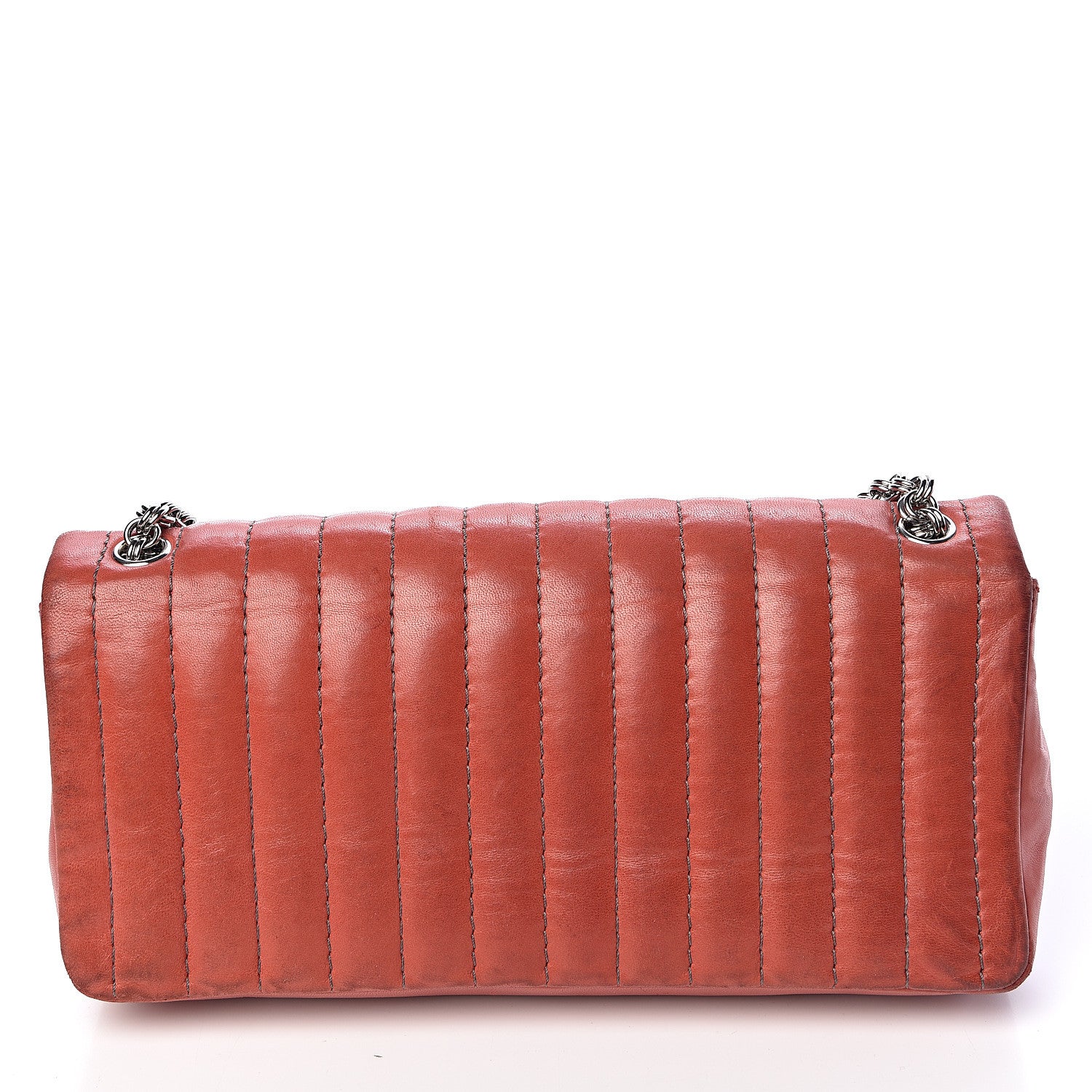 Chanel Lambskin Vertical Quilted East West Flap Red 20 of 24