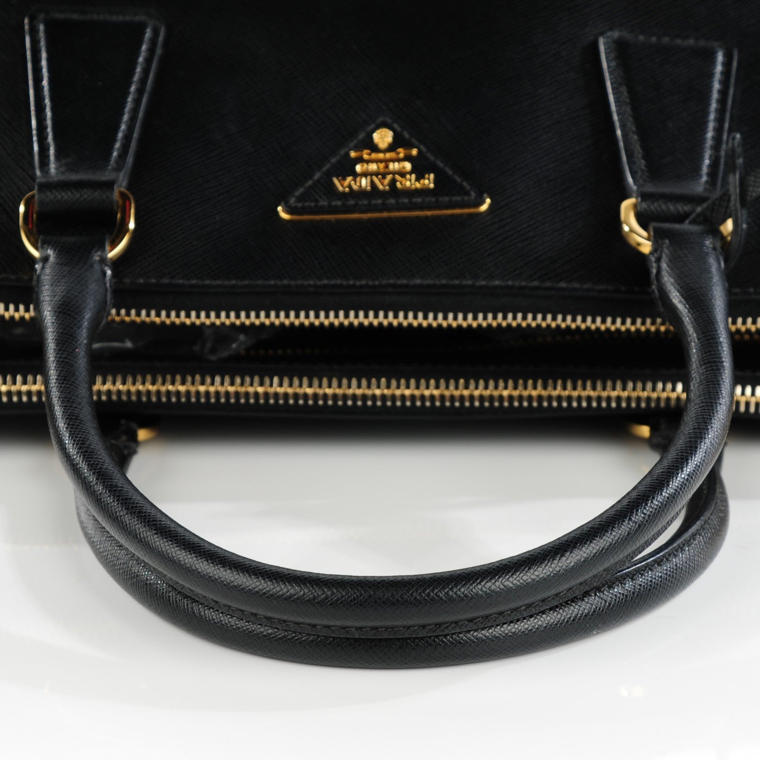 Prada Saffiano Medium Galleria Double Zip Tote Black 5 of 9