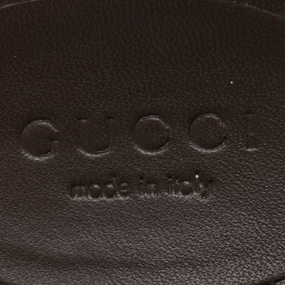 Gucci GG Supreme Monogram Miro Soft Calfskin Womens Horsebit Slippers 39.5 Beige Ebony New Acero 8 of 12