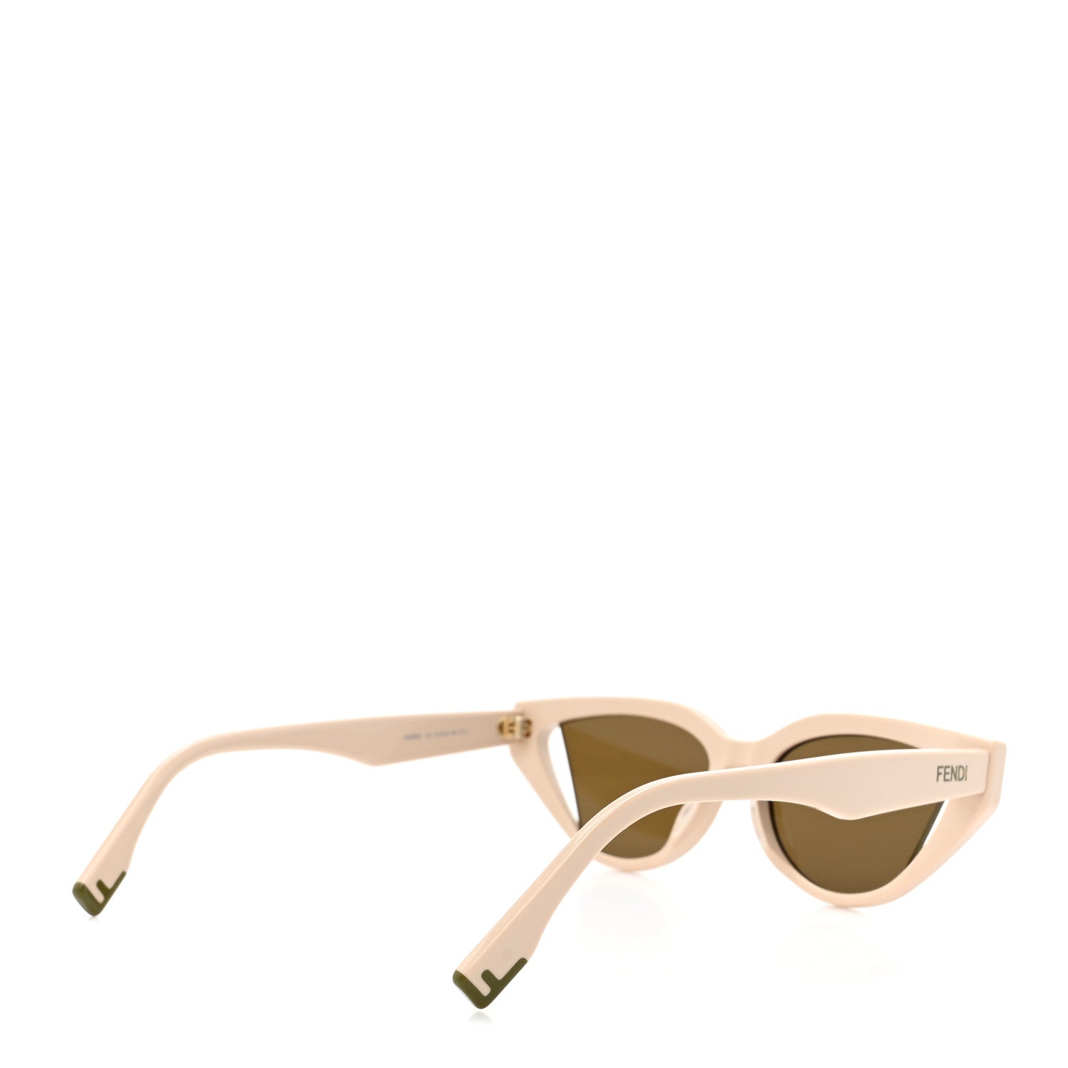 Fendi Acetate Cutout Cat Eye Sunglasses FF40009I Ivory 4 of 7