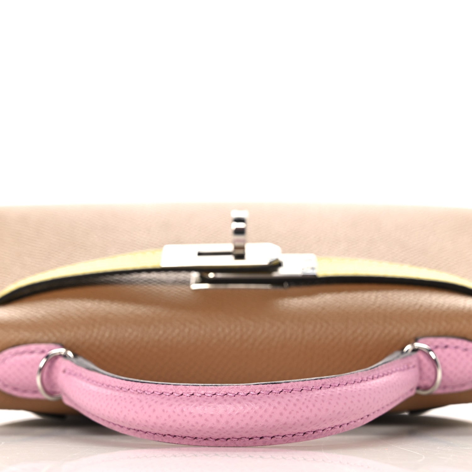 Hermes Epsom Mini Kelly Sellier 20 Chai Mauve Sylvestre Lime 13 of 31