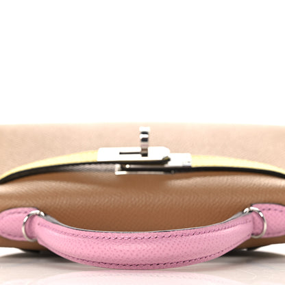 Hermes Epsom Mini Kelly Sellier 20 Chai Mauve Sylvestre Lime 13 of 31