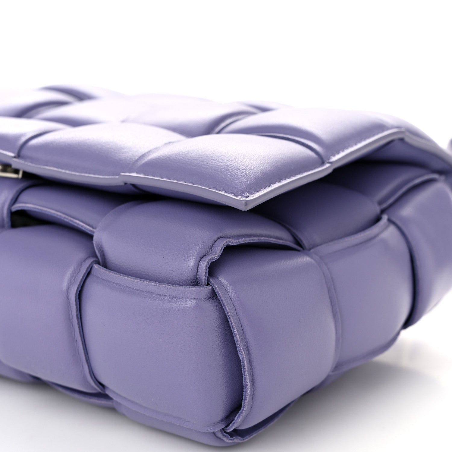 Bottega Veneta Nappa Maxi Intreccio Padded Cassette Crossbody Bag Lavender 10 of 10