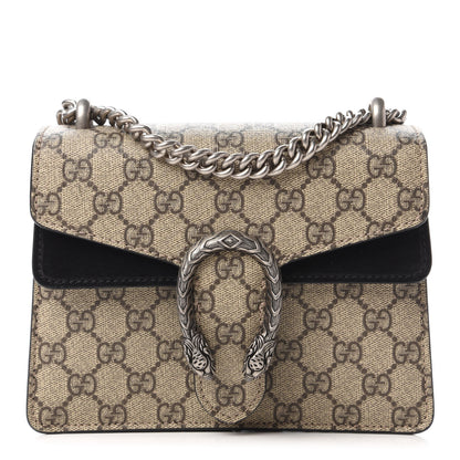 Gucci GG Supreme Monogram Mini Dionysus Shoulder Bag Black 1 of 11