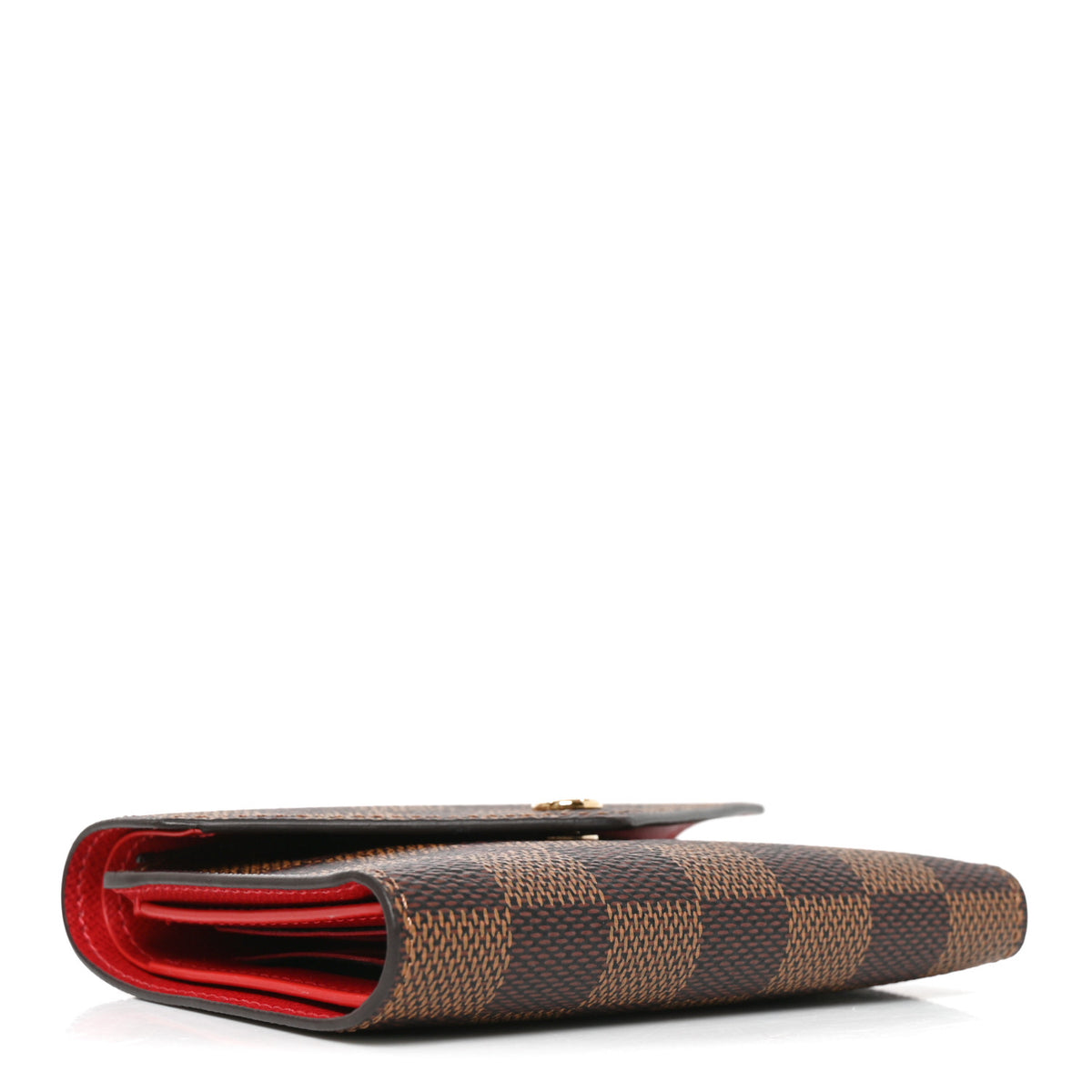 Louis Vuitton Damier Ebene Victorine Wallet Red 4 of 7