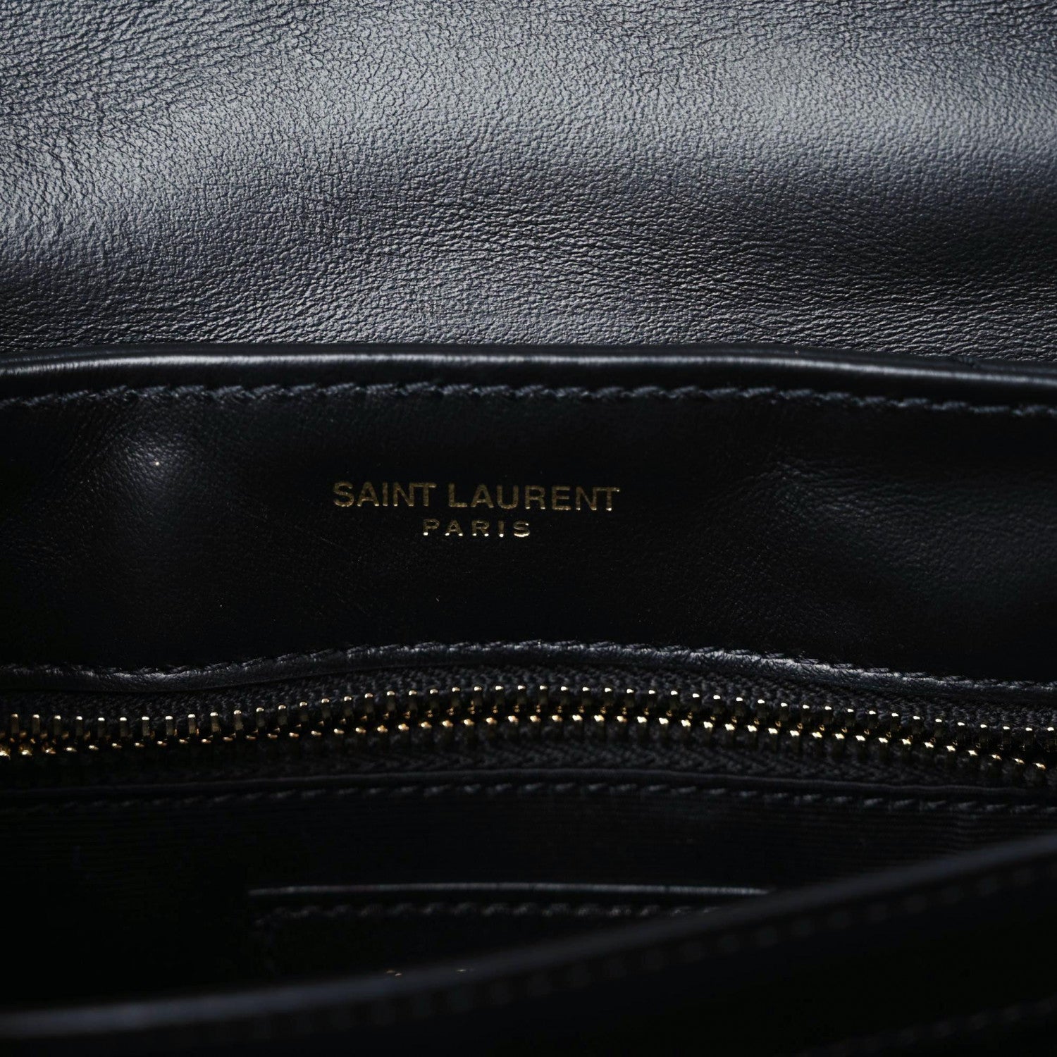 Saint Laurent Calfskin Y Quilted Monogram Toy Loulou Crossbody Bag Black 6 of 9