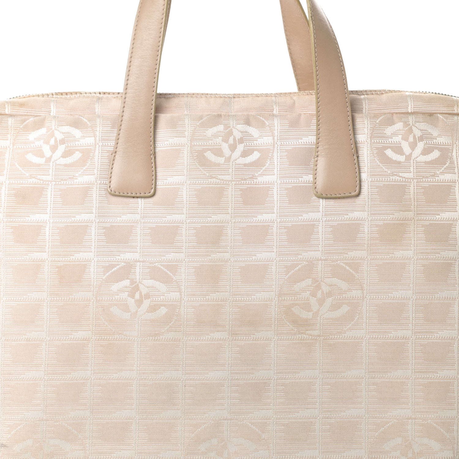 Chanel Nylon Travel Briefcase Beige 8 of 17