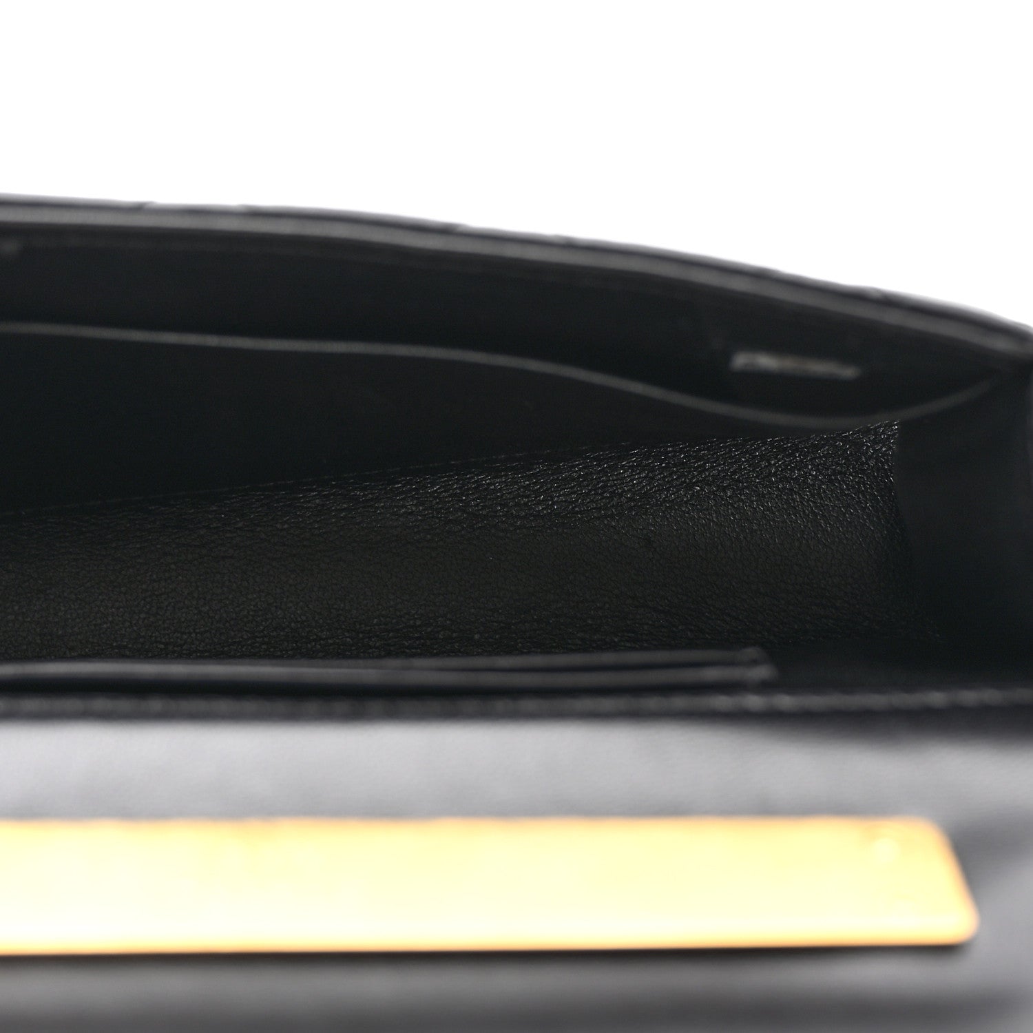 Chanel Lambskin Enamel Quilted Top Handle Flap Phone Holder With Chain Black 5 of 10