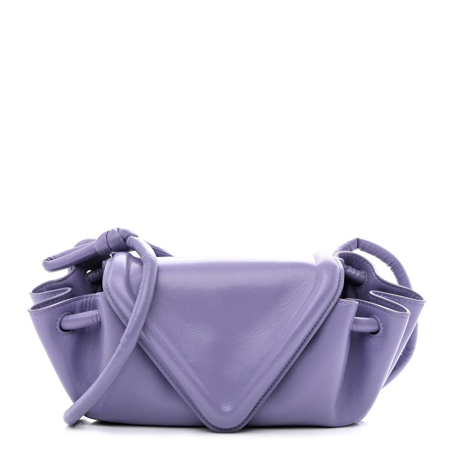 Bottega Veneta Lambskin Small Beak Triangle Flap Shoulder Bag Lavender 1 of 9
