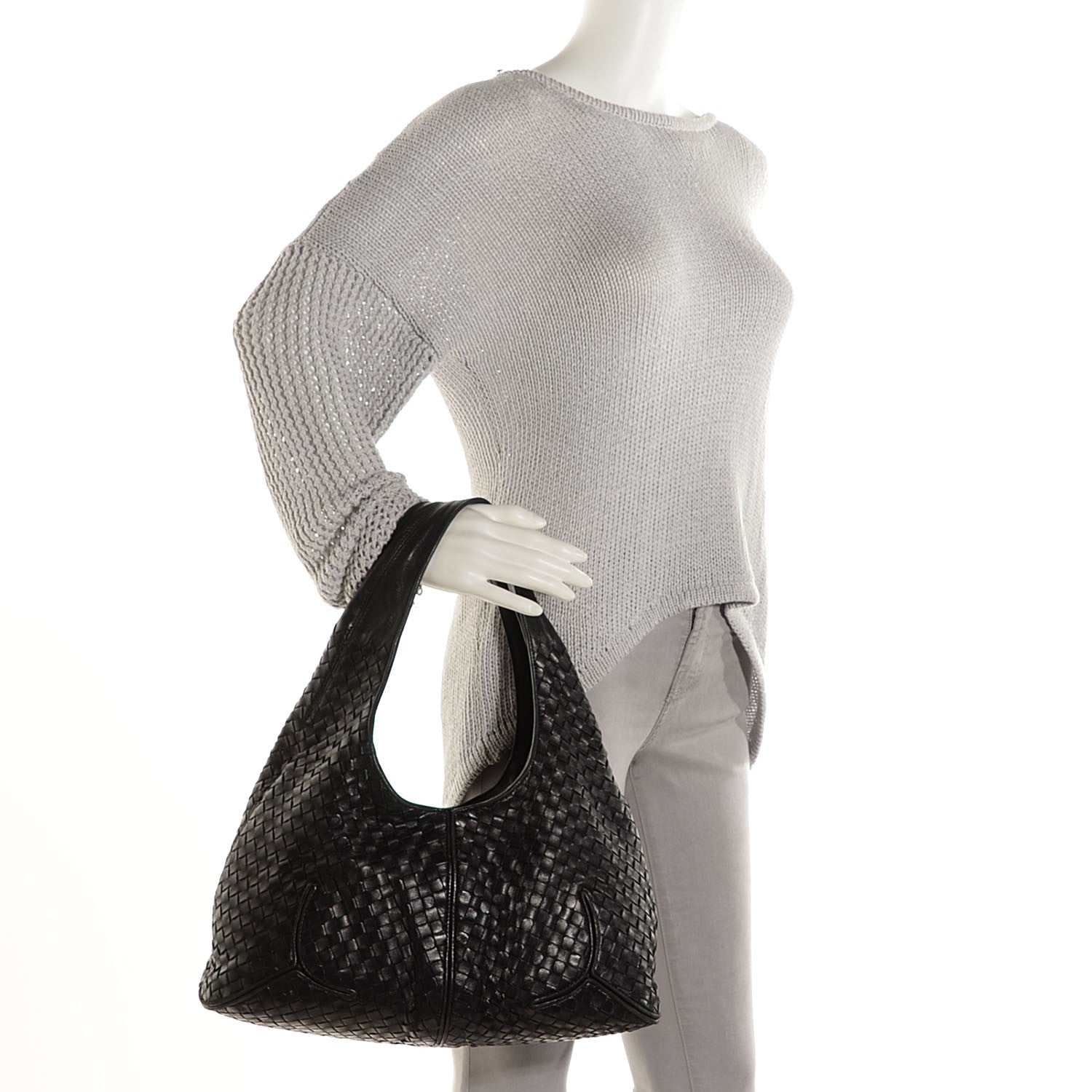 Bottega Veneta Nappa Intrecciato Ball Hobo Nero Black 2 of 8