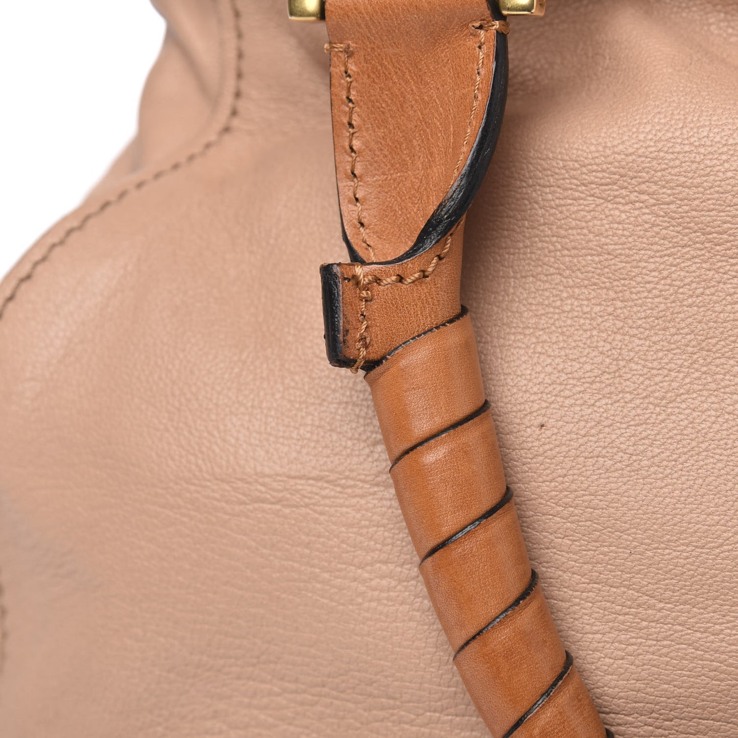 Calfskin Studded Medium Marcie Satchel Blushy Pink