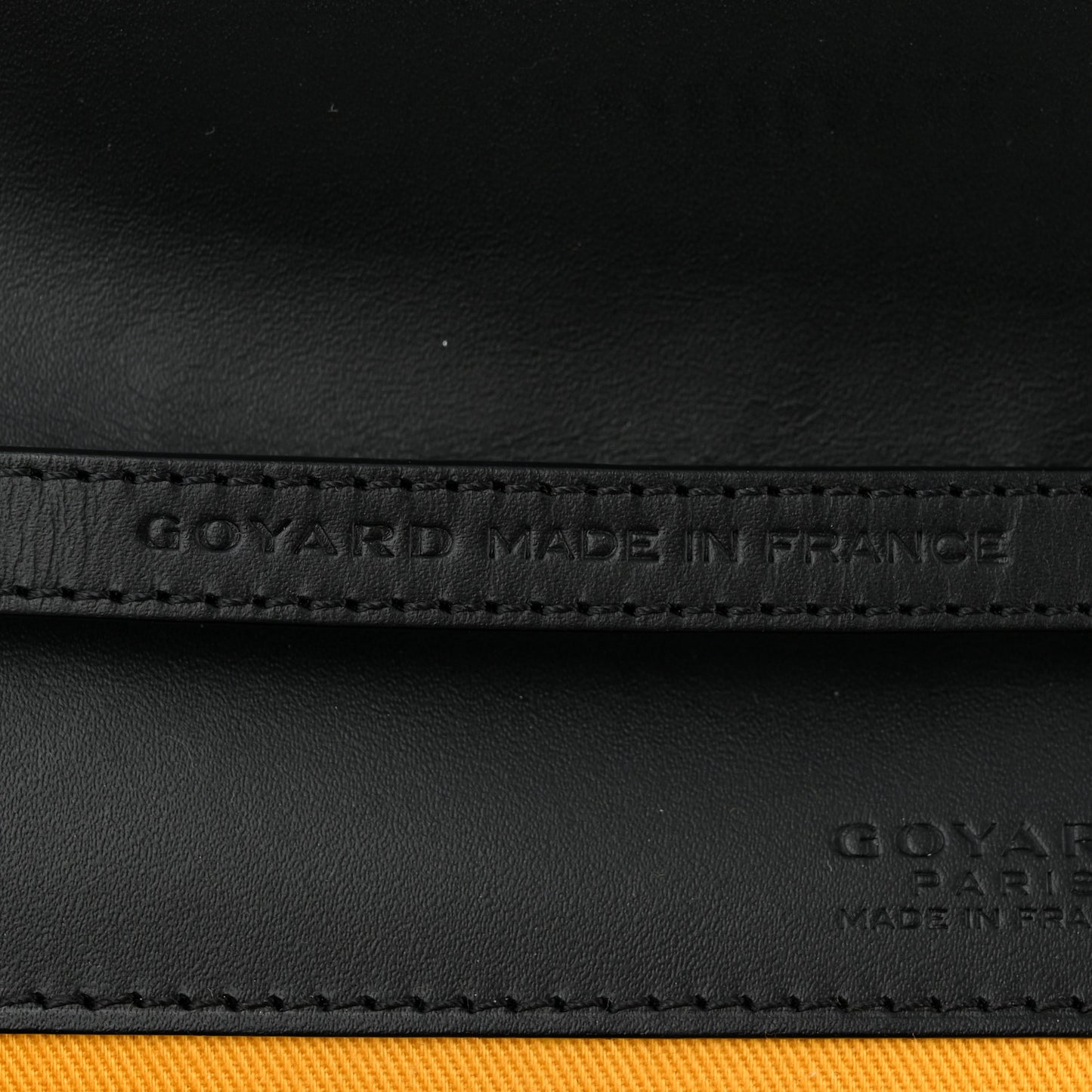 Goyardine Monte Carlo Bois Clutch With Strap Black