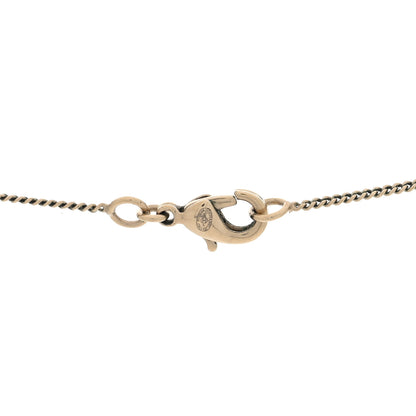 Chanel Metal Resin CC No 5 Perfume Bottle Necklace Light Gold 4 of 4