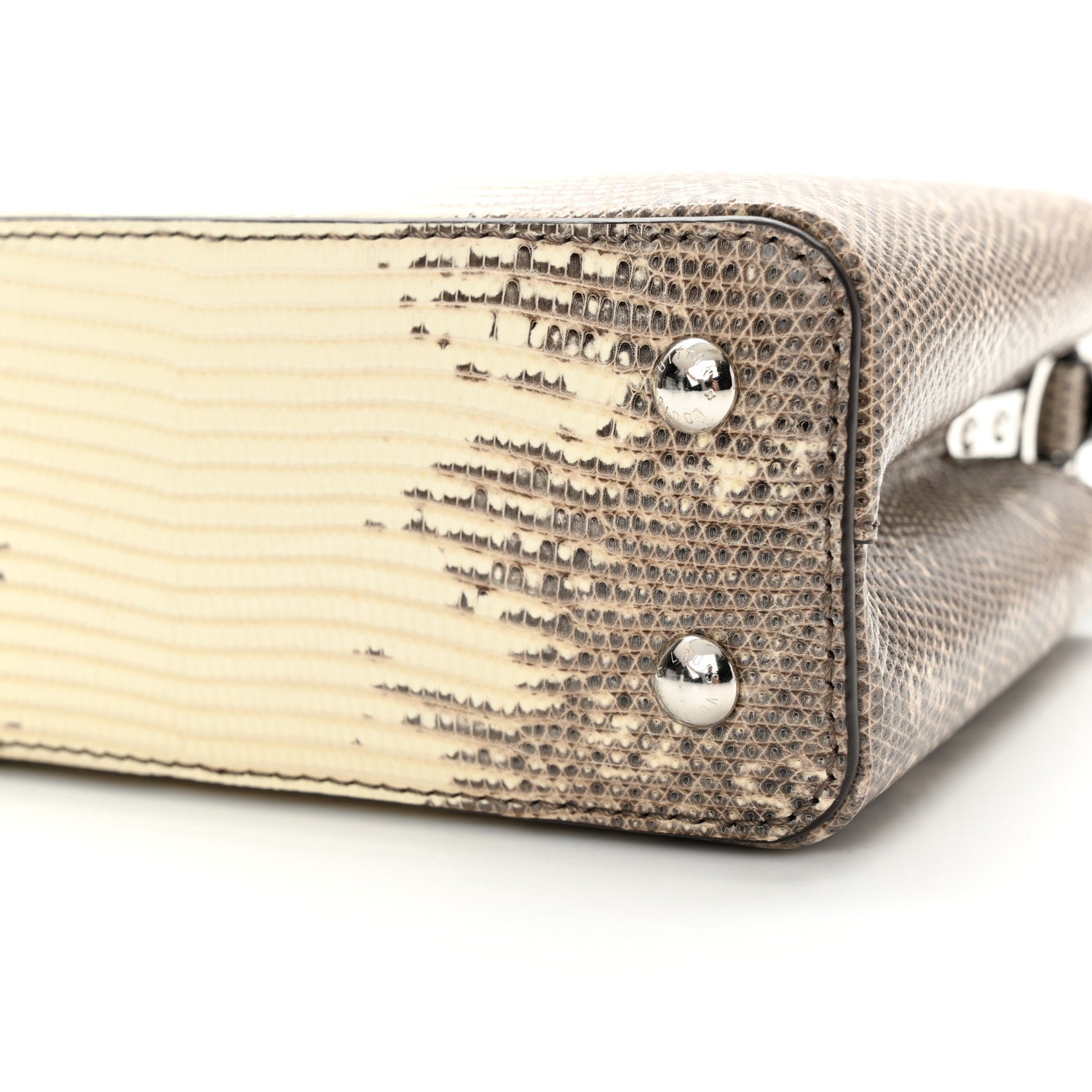 Louis Vuitton Lizard Ombre Capucines Mini Natural 9 of 10
