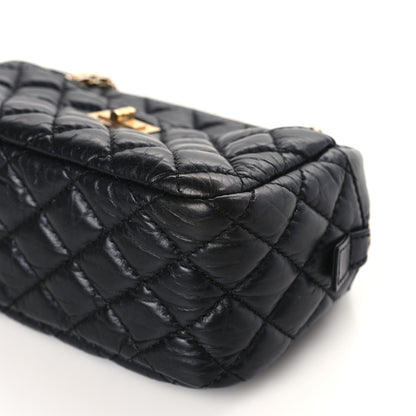 Chanel Aged Calfskin Quilted Small Reissue Camera Case Black 9 of 9