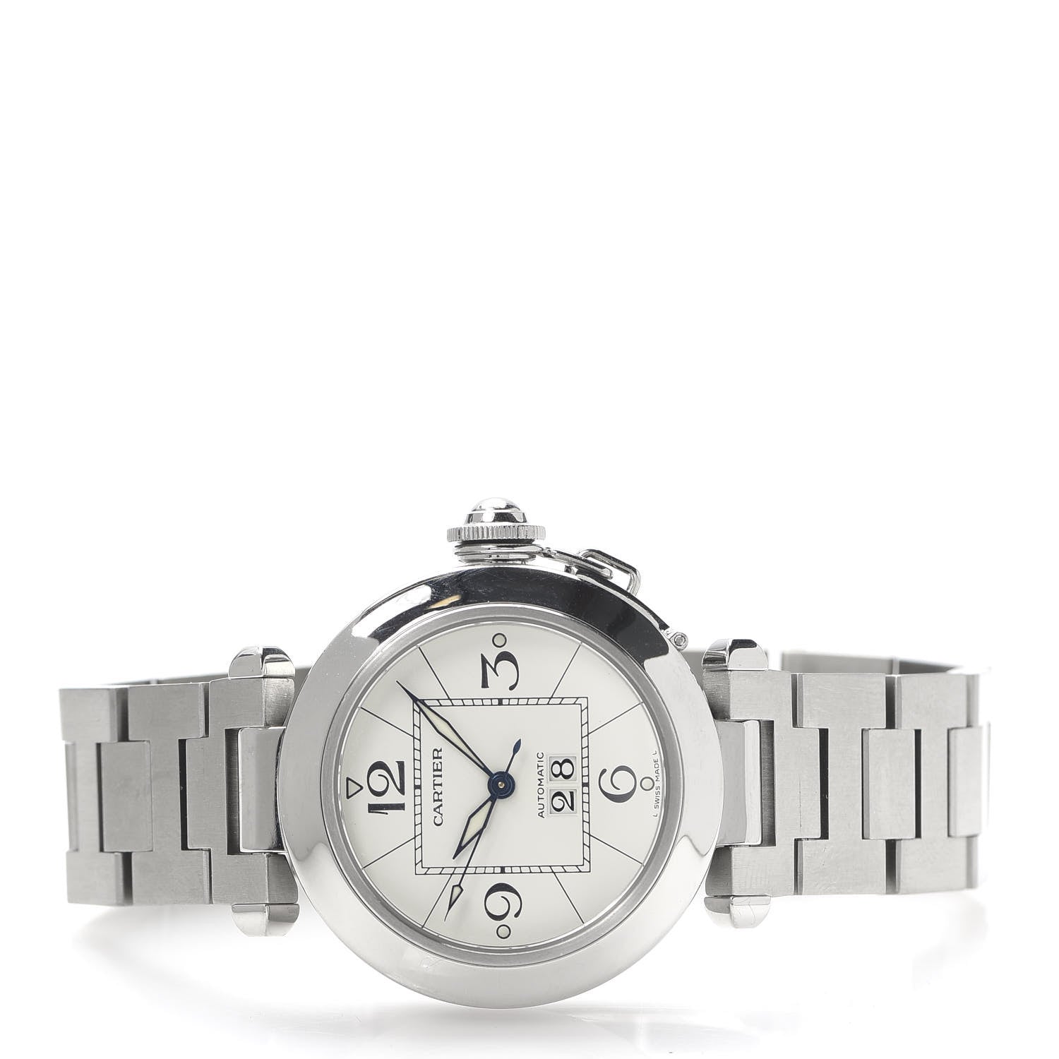 Cartier Stainless Steel 35mm Pasha C Big Date Automatic Watch 3 of 6