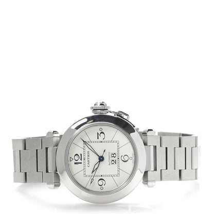 Cartier Stainless Steel 35mm Pasha C Big Date Automatic Watch 3 of 6