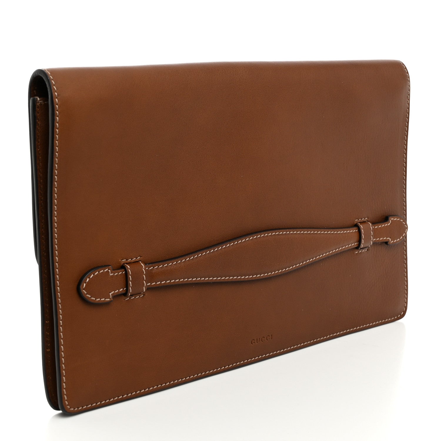Gucci Calfskin Animalier Clutch Brown 3 of 7