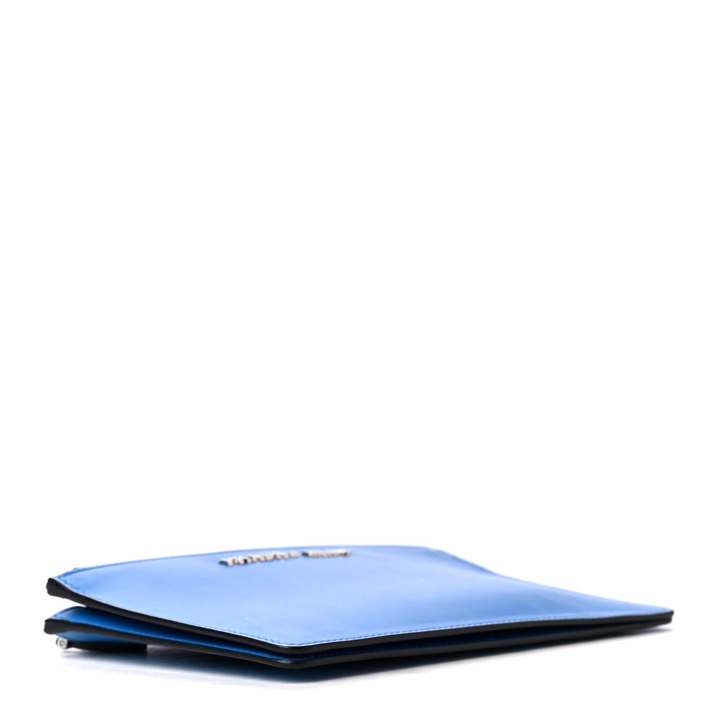 Vitello Double Zip Chain Bag Blue