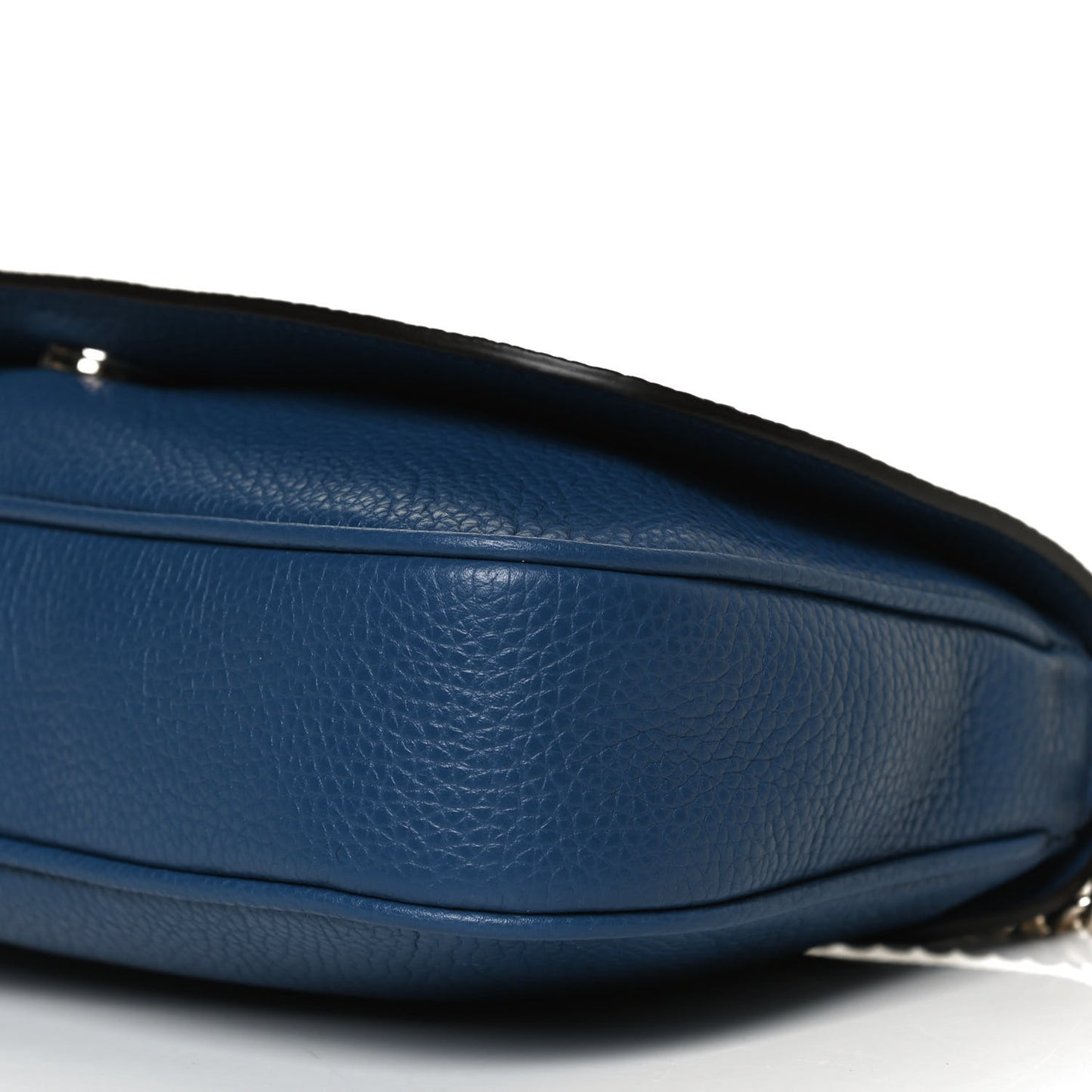 Pebbled Calfskin Medium Soho Flap Crossbody Caspian