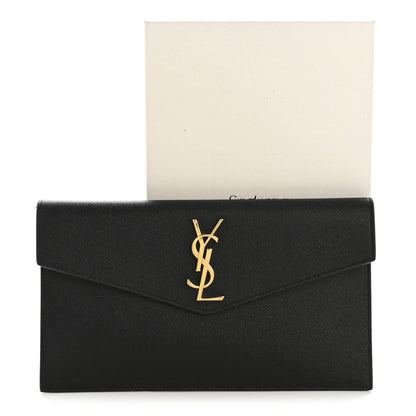Saint Laurent Grain De Poudre Uptown Pouch Black 9 of 9