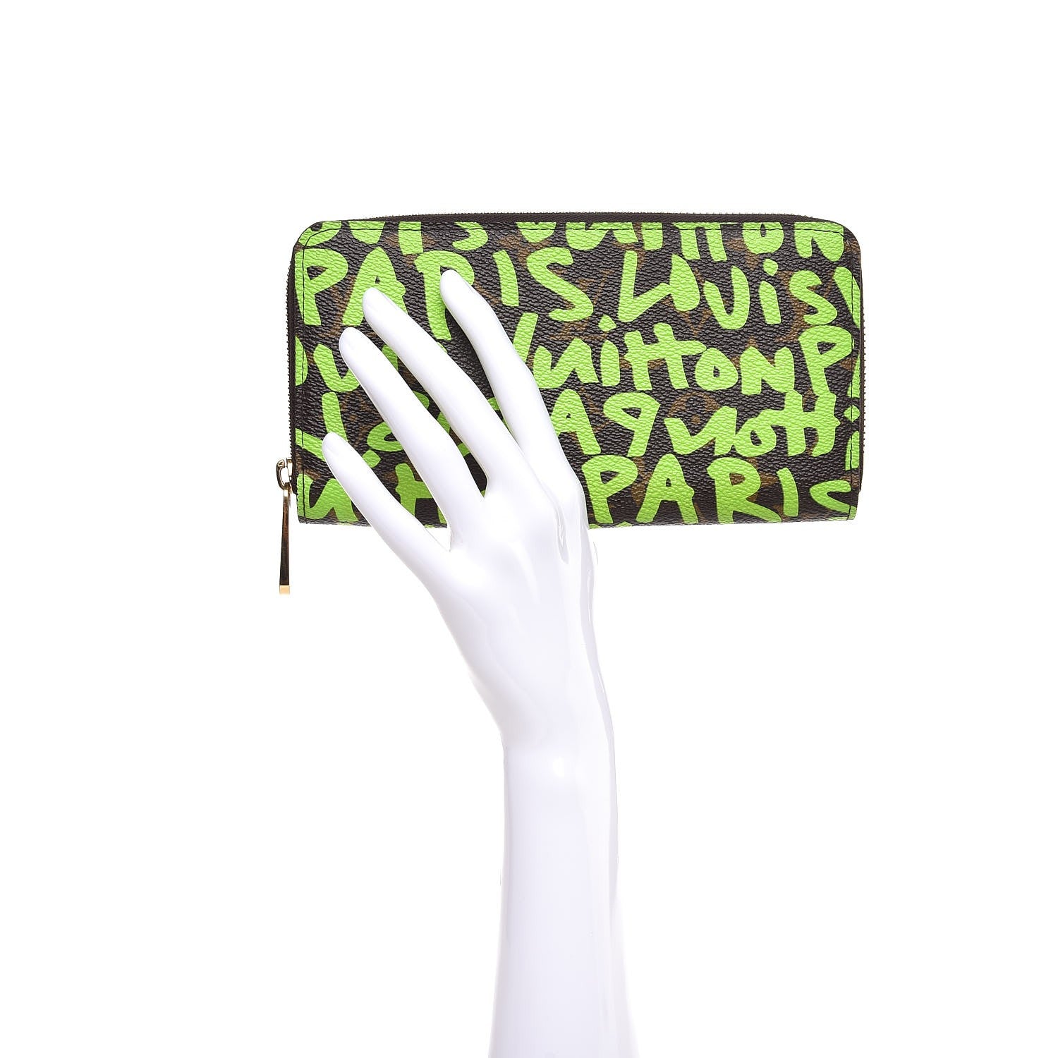 Louis Vuitton Monogram Graffiti Zippy Wallet Green 2 of 8