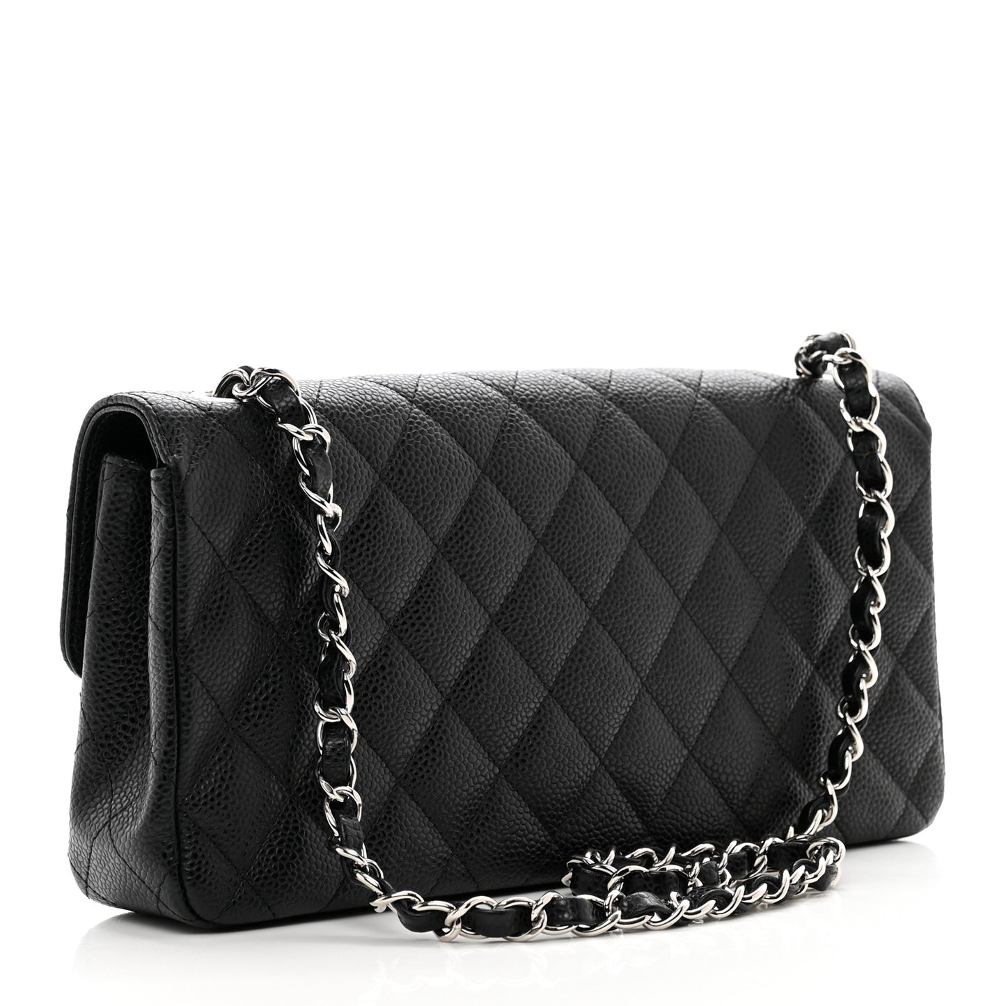 Caviar Quilted East West Flap Black