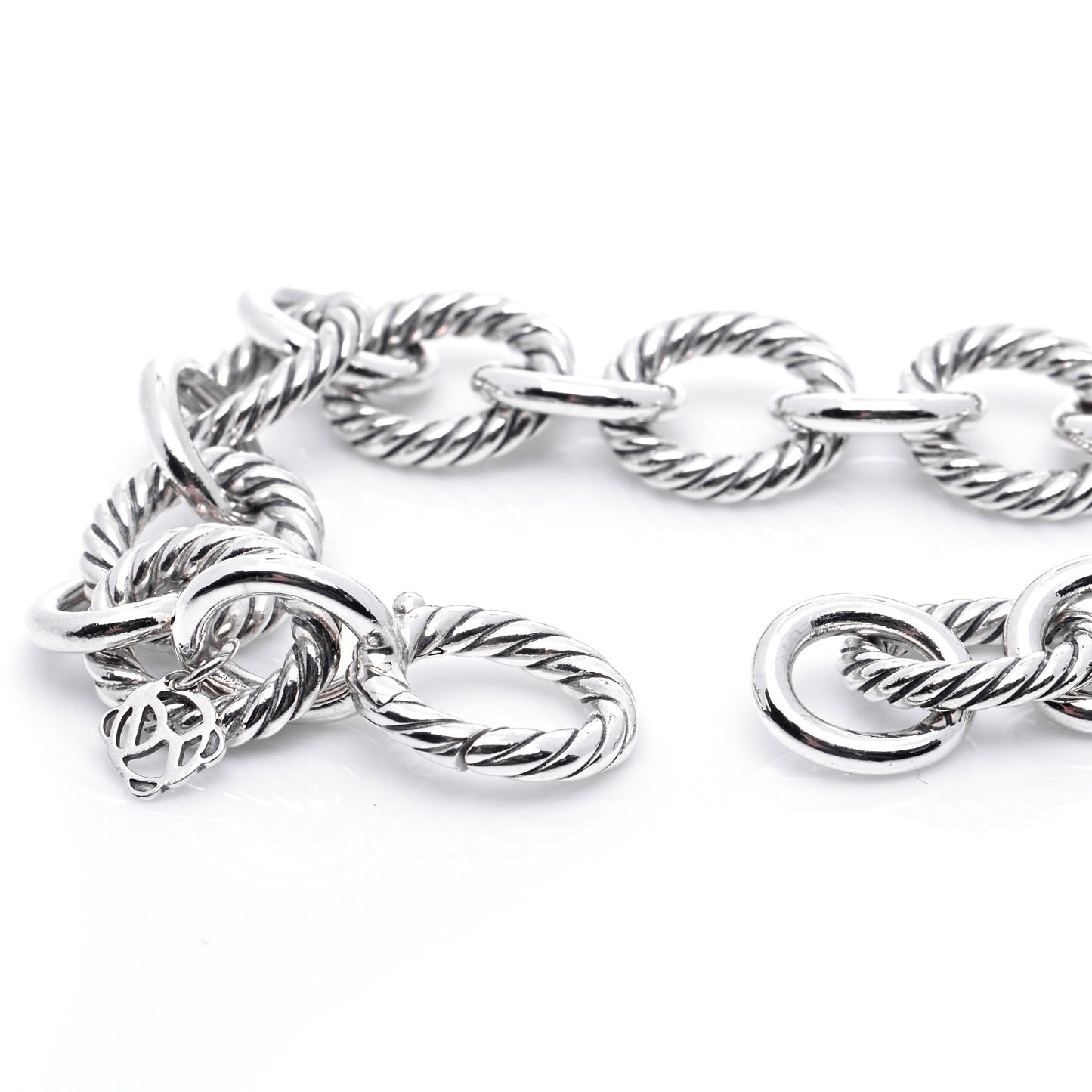 Sterling Silver 12mm Large Oval Link Bracelet