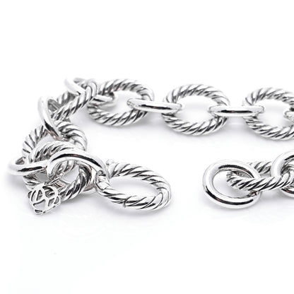 David Yurman Sterling Silver 12mm Large Oval Link Bracelet 5 of 6