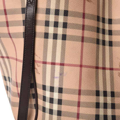 Burberry Haymarket Check Large Canterbury Tote Chocolate 10 of 13