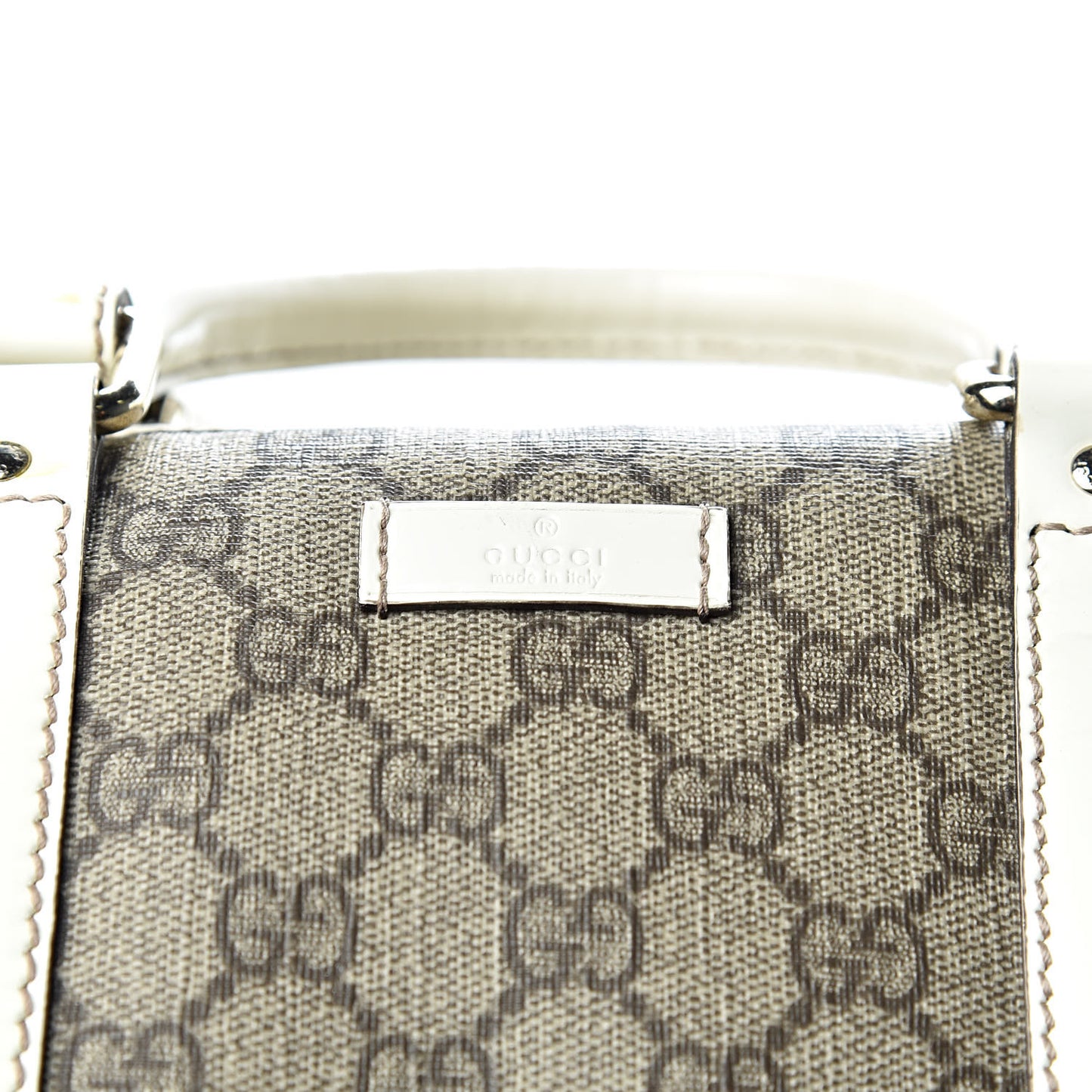 GG Plus Monogram Medium Joy Boston Off White