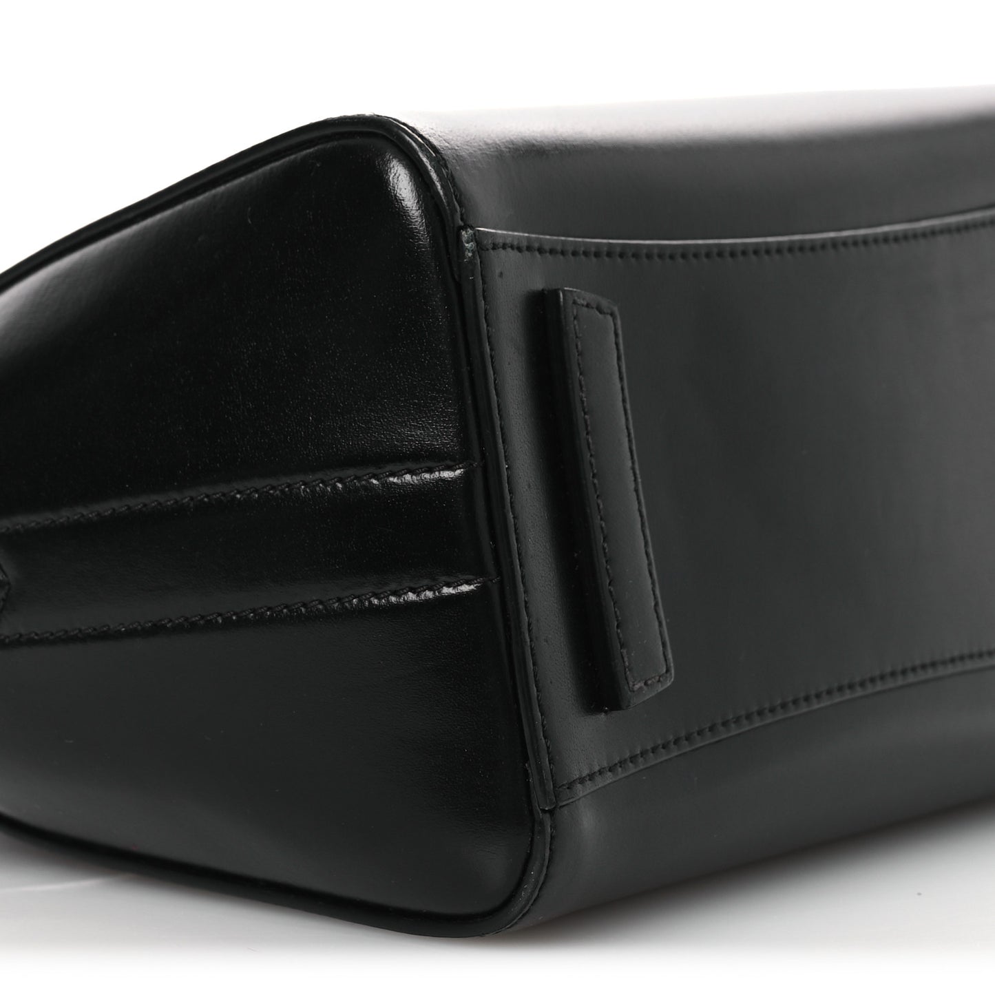 Shiny Lord Calfskin Mini Antigona Black