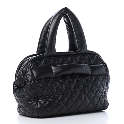 Chanel Lambskin Coco Cocoon Bowler Black 2 of 4