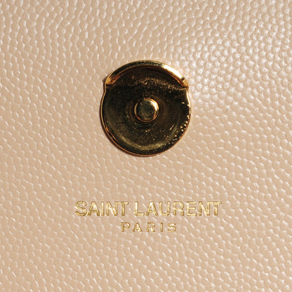 Saint Laurent Grain De Poudre Small Classic Monogram Satchel Powder 6 of 7
