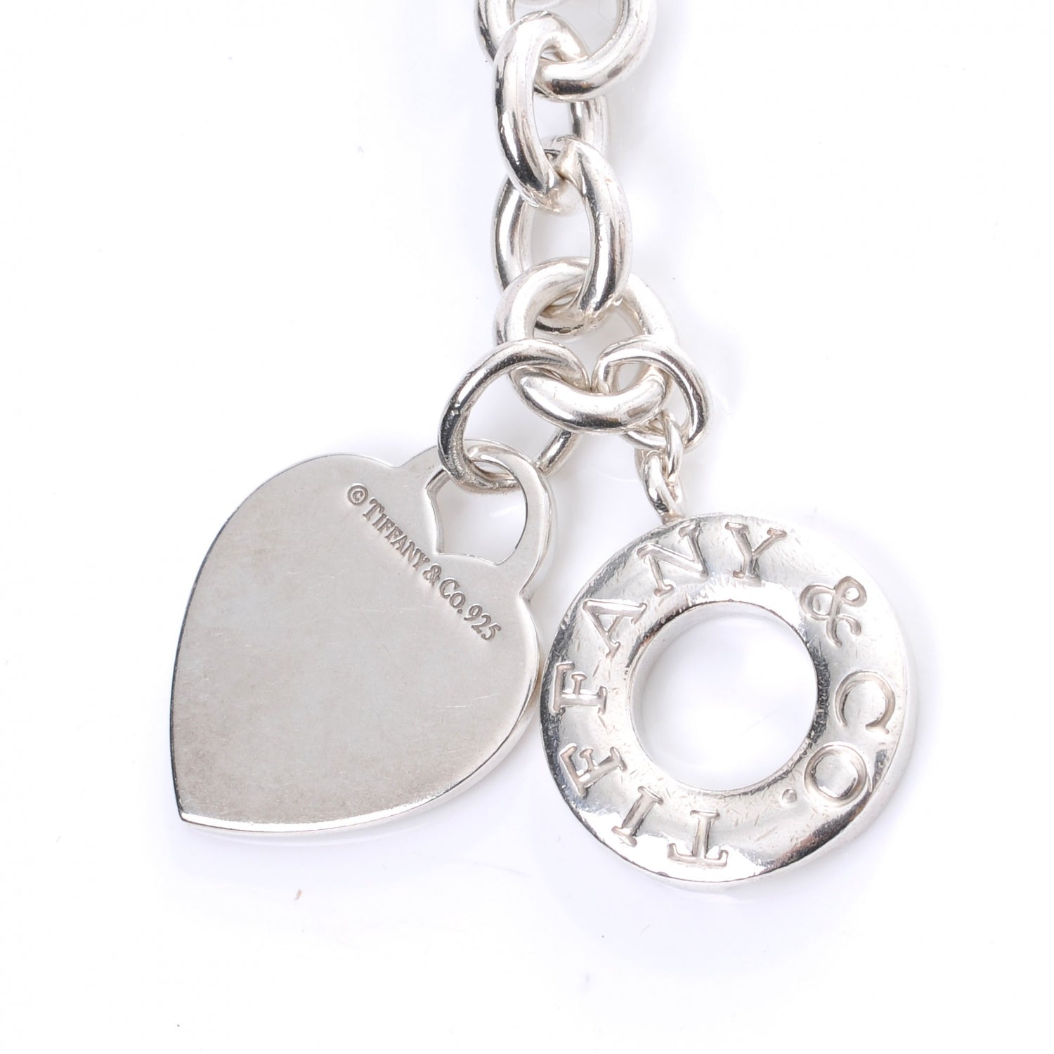 Tiffany Sterling Silver Heart Tag Toggle Necklace 5 of 5