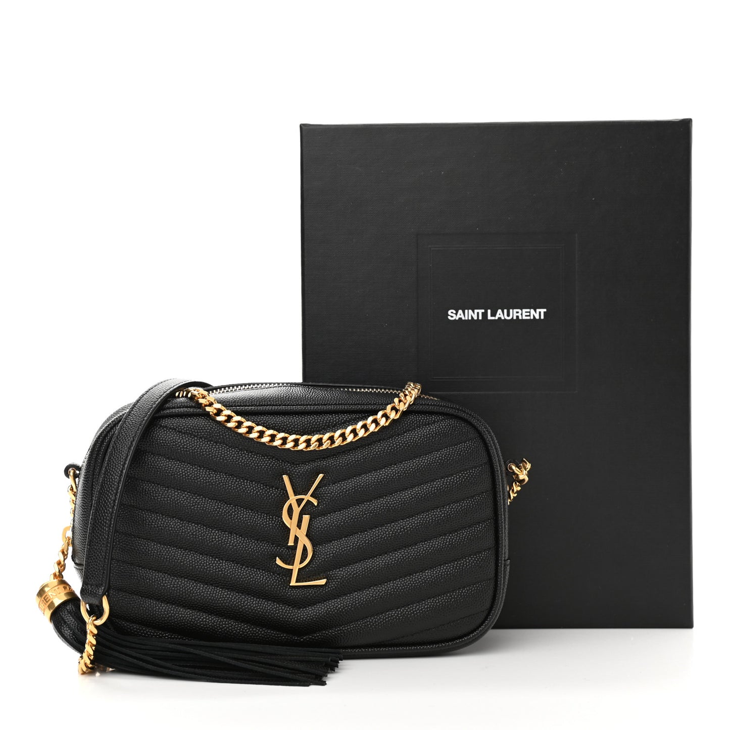 Grain De Poudre Matelasse Monogram Mini Lou Camera Bag Black